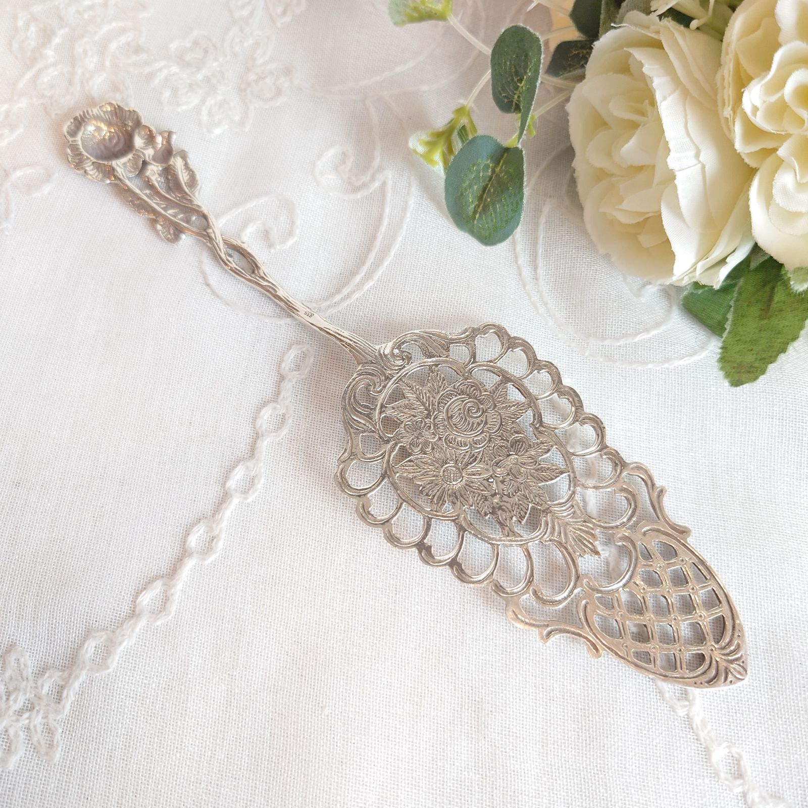 純銀製 アンティーク ケーキサーバー ラティスデザイン - メルカリ