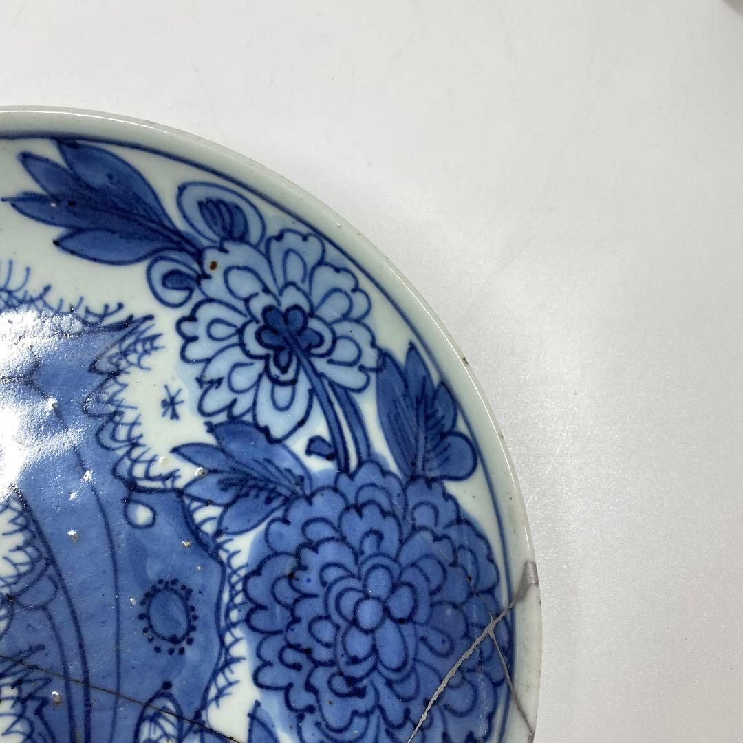 中国明朝時代 天啓古染付中皿 直径18.7㎝ 東Y6-1218④ - メルカリ