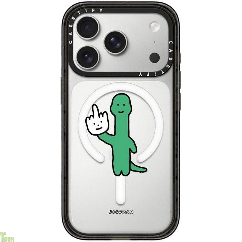 CASETiFY インパクトiPhone 17 Pro ケース MagSafe対応|薄型 軽量|耐衝撃 - Talk to the hand - クリア ブラック a