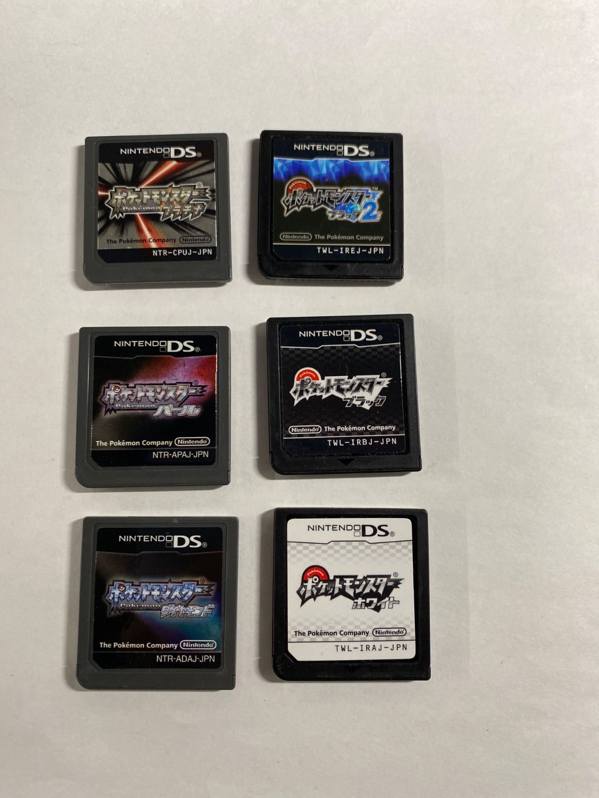 ポケットモンスター ダイヤモンド パール プラチナ ブラック ホワイト ブラック2 DS ソフト6点