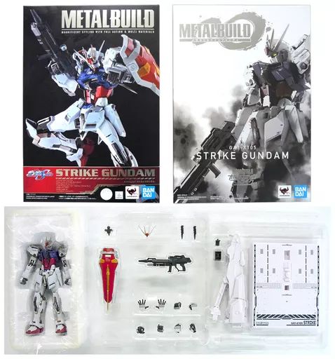 メタルビルド。ストライクガンダム。GAT-X105。 METAL BUILD メタルビルド GAT-X105+AQM/E-X01 エールストライク
