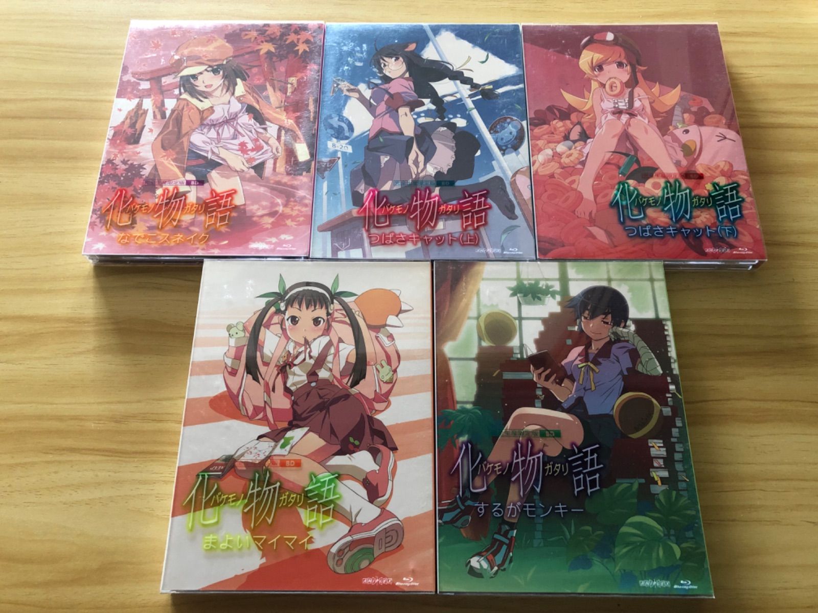 中古][Blu-ray+CD] 化物語 バケモノガタリ2〜6巻セット〈完全生産限定
