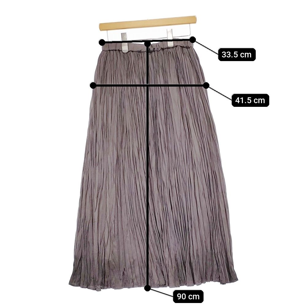 heliopole ワッシャーサテンプリーツスカート 定価30800円 サイズ38  