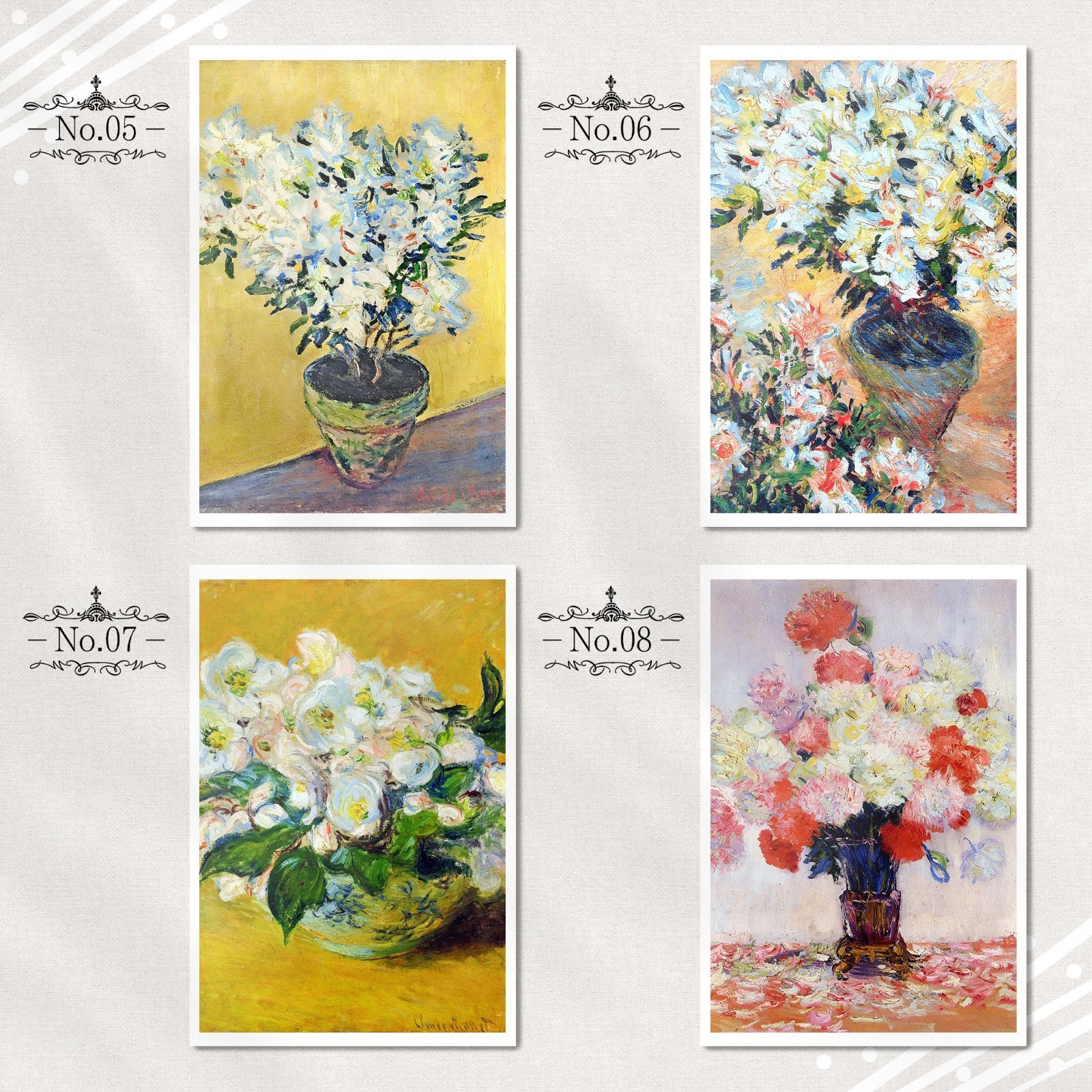 モネ『ポストカード｜花/植物画』（16枚セット） - メルカリ