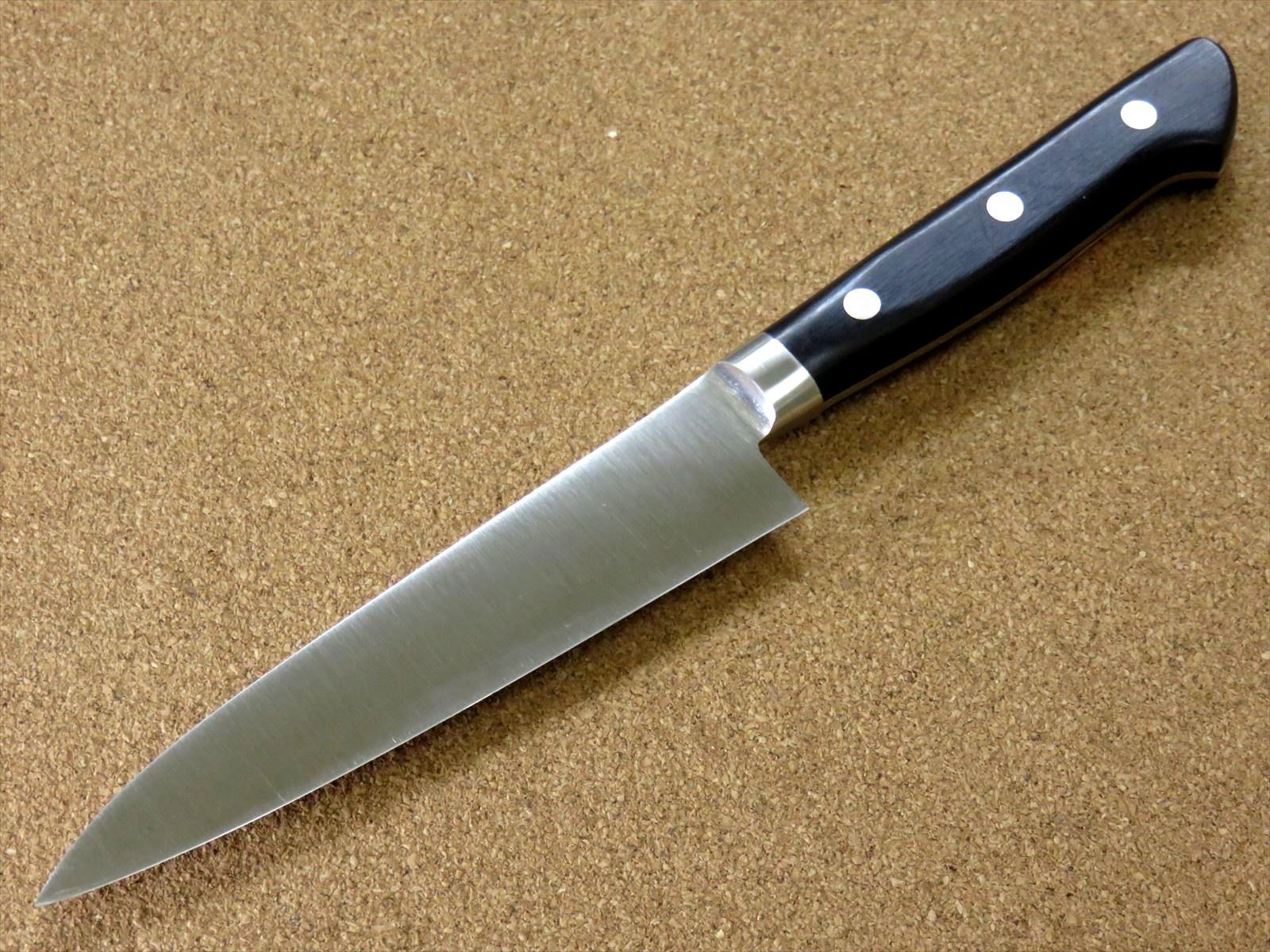 中古 堺石藤 包丁 ペティ 150mm 青紙スーパー Amazon｜桜 堺石藤 青鋼 割込 ペティナイフ 150mm 口金付き｜ペティ