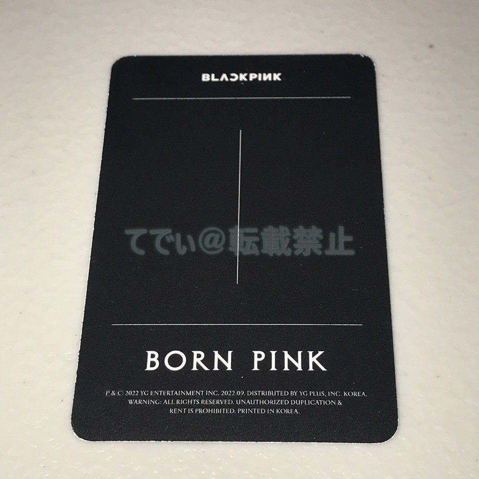 BLACKPINK リサ 直筆サイン「BORN PINK」封入フォトカード