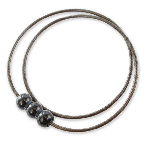 erg［エルグ］シナプスネックレス SPACY（ガンメタ×コスモブラック） 41cm