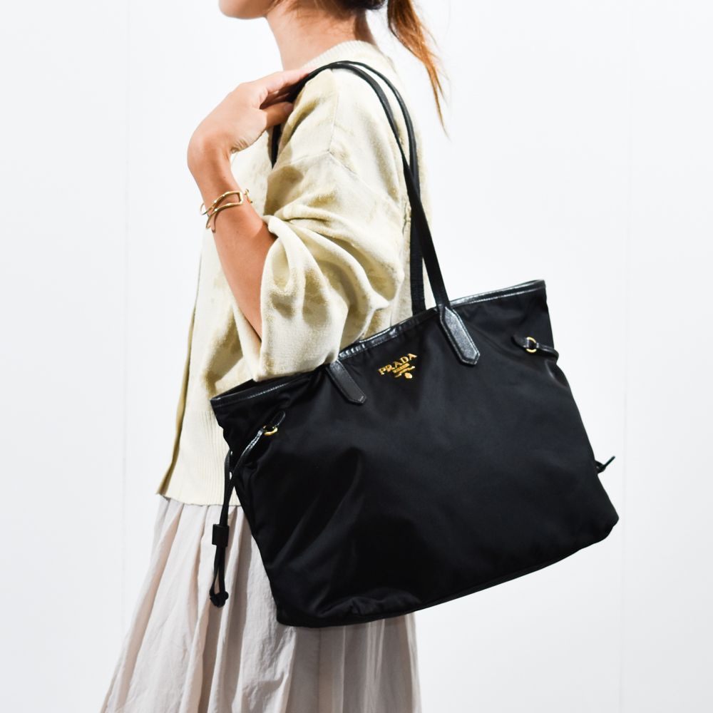 美品 PRADA プラダ トートバッグ ショルダーバッグ ナイロンバッグ