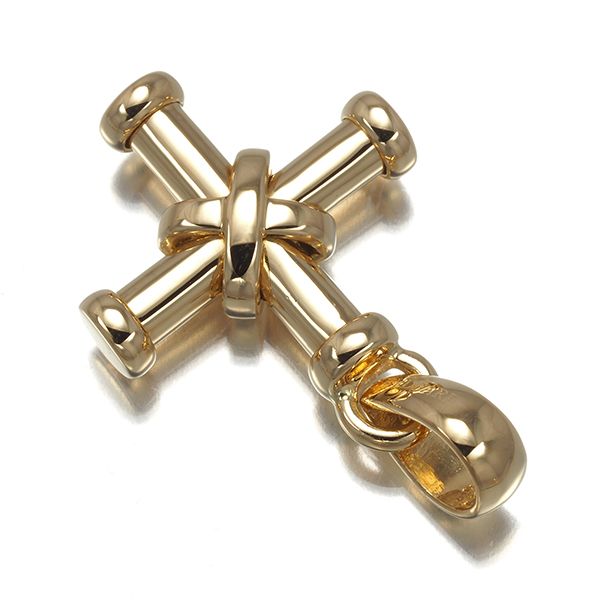 セール開催中! ブルガリ ペンダントトップ パッソドッピオ クロス K18YG 177523