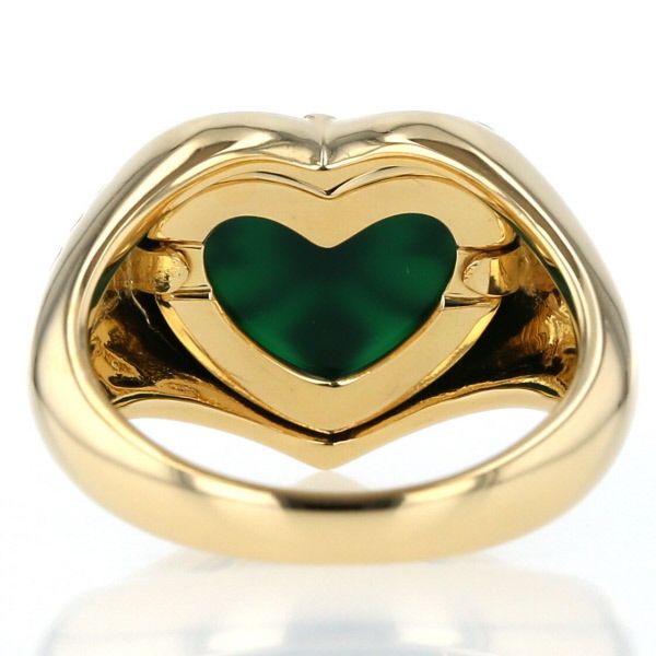 ChristinaHan K18YG BIBLE Series リング グリーンカルセドニー