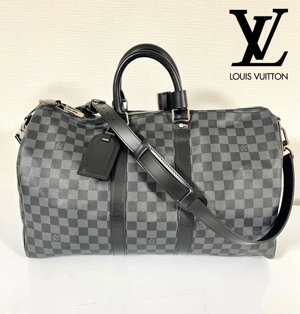 LOUIS VUITTON ルイヴィトン LV キーポル 45 バンドリエール ダミエ