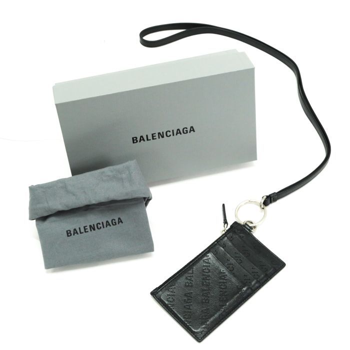 美品　BALENCIAGA バレンシアガ  ネックストラップ  カードコイン