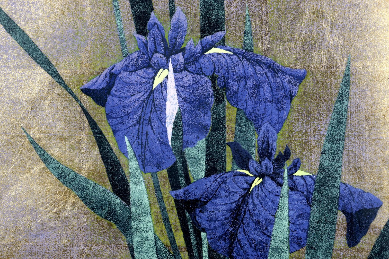 杉浦和利 「花菖蒲 No.78」シルクスクリーン A.P.4/4 直筆サイン 杉浦和利 「花菖蒲 No.78」シルクスクリーン A.P.4/4 直筆サイン