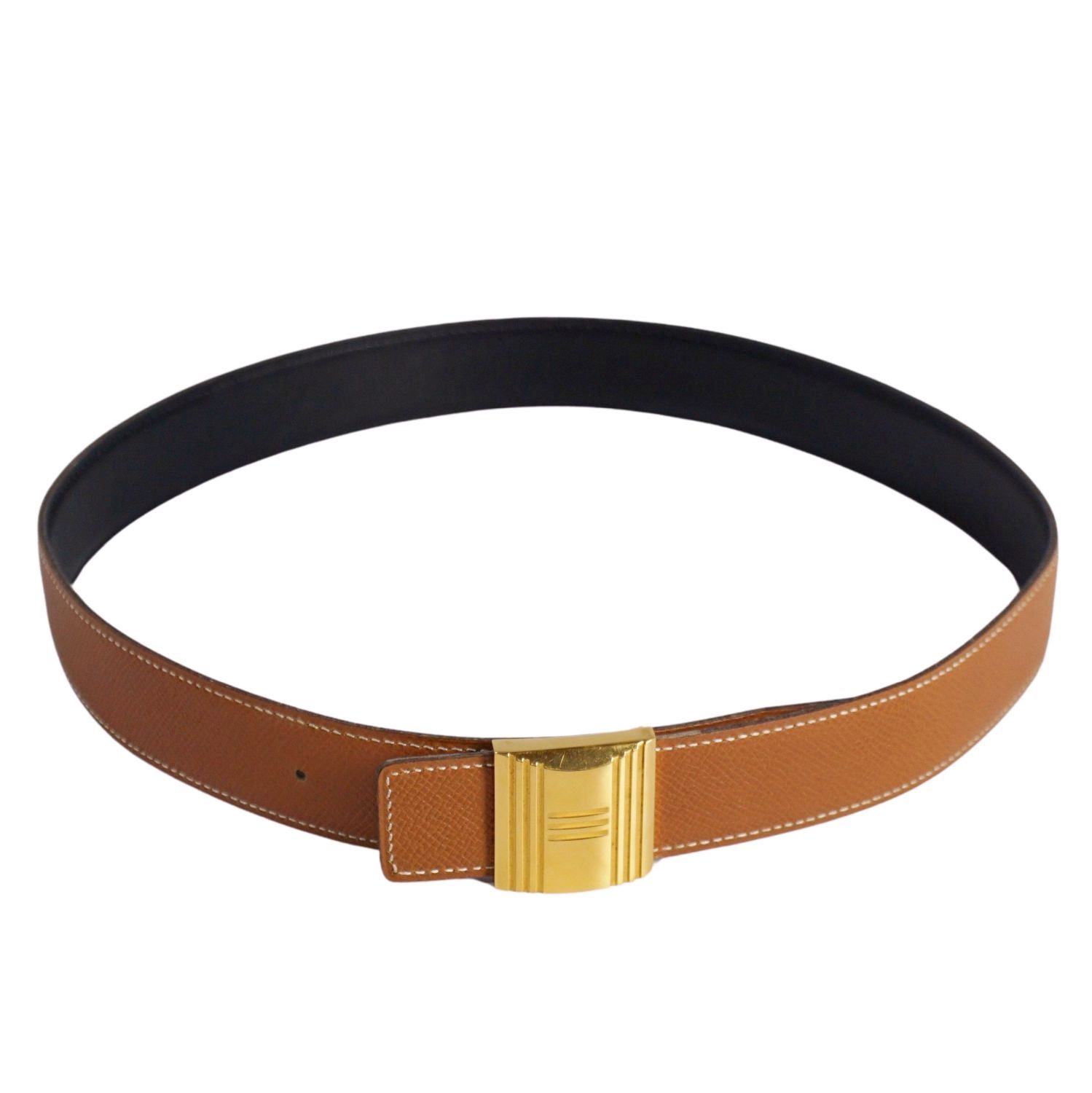 美品 Vintage エルメス HERMES 98年 ベルト レザーベルト リバ - メルカリ