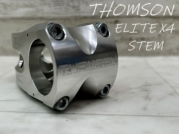 THOMSON ELITE X4 ステム 50mm 1-1/8 トムソンX4ステム50mm THOMSON Elite X4 ステム 50mm ブラック/ブルー