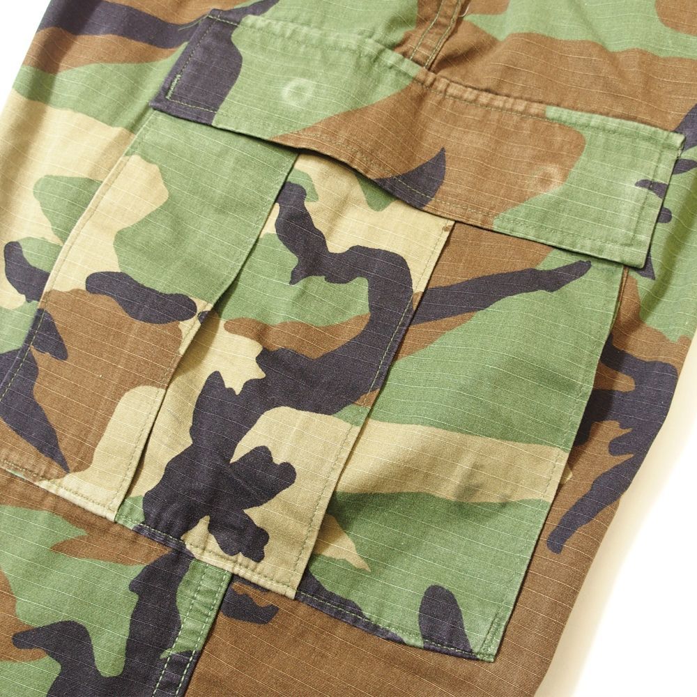 90's 米軍 BDU WOODLAND CAMO リップストップ カーゴパンツ SMALL