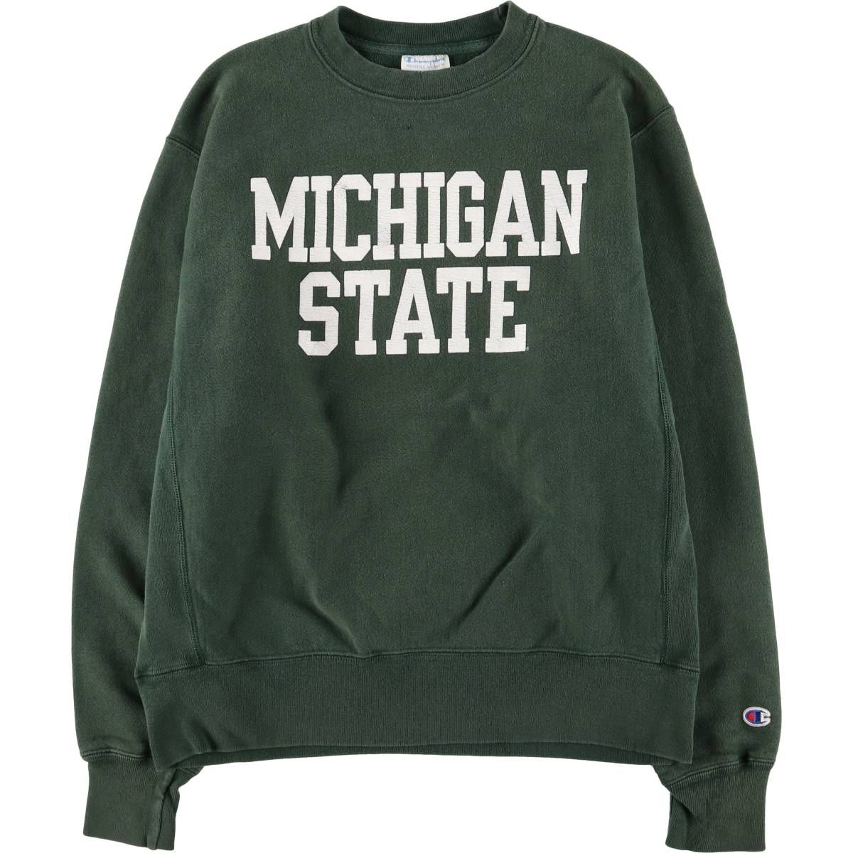 【セール】チャンピオンリバースウィーブMichigan State トレーナー Champion reverse weave ミシガン リバースウィーブ セール