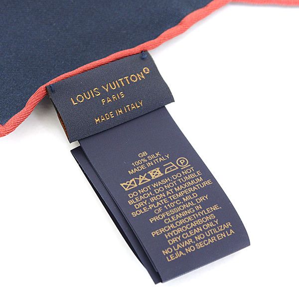 ルイヴィトン カレ70・LV ブーケ スカーフ ネイビー/マルチカラー  