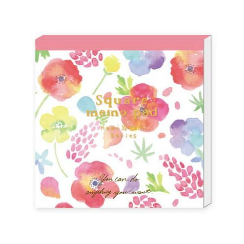 まとめ クローズピン メモパッド ｎａｍｉｎａｍｉスクエアメモパッド アネモネとルピナス MM14610 ×25セット