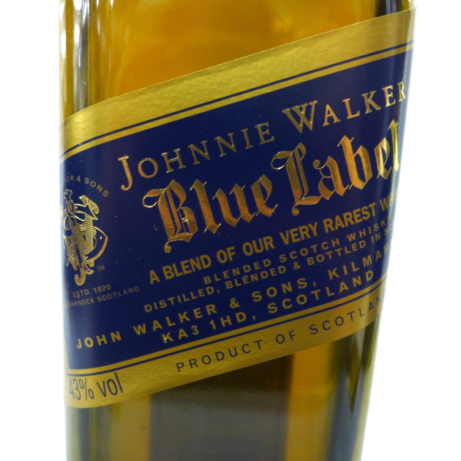 未開栓 洋酒 ジョニーウォーカー ブルーラベル 旧ボトル Johnnie
