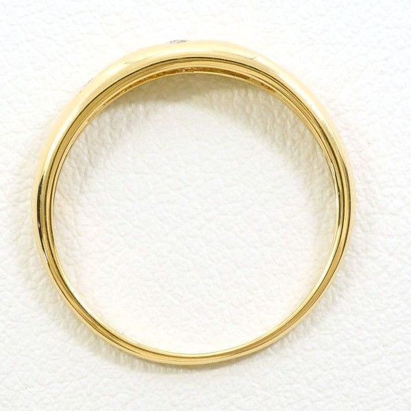 K18YG リング ring 指輪 9号 ダイヤ 0.10 総重量約1.4g