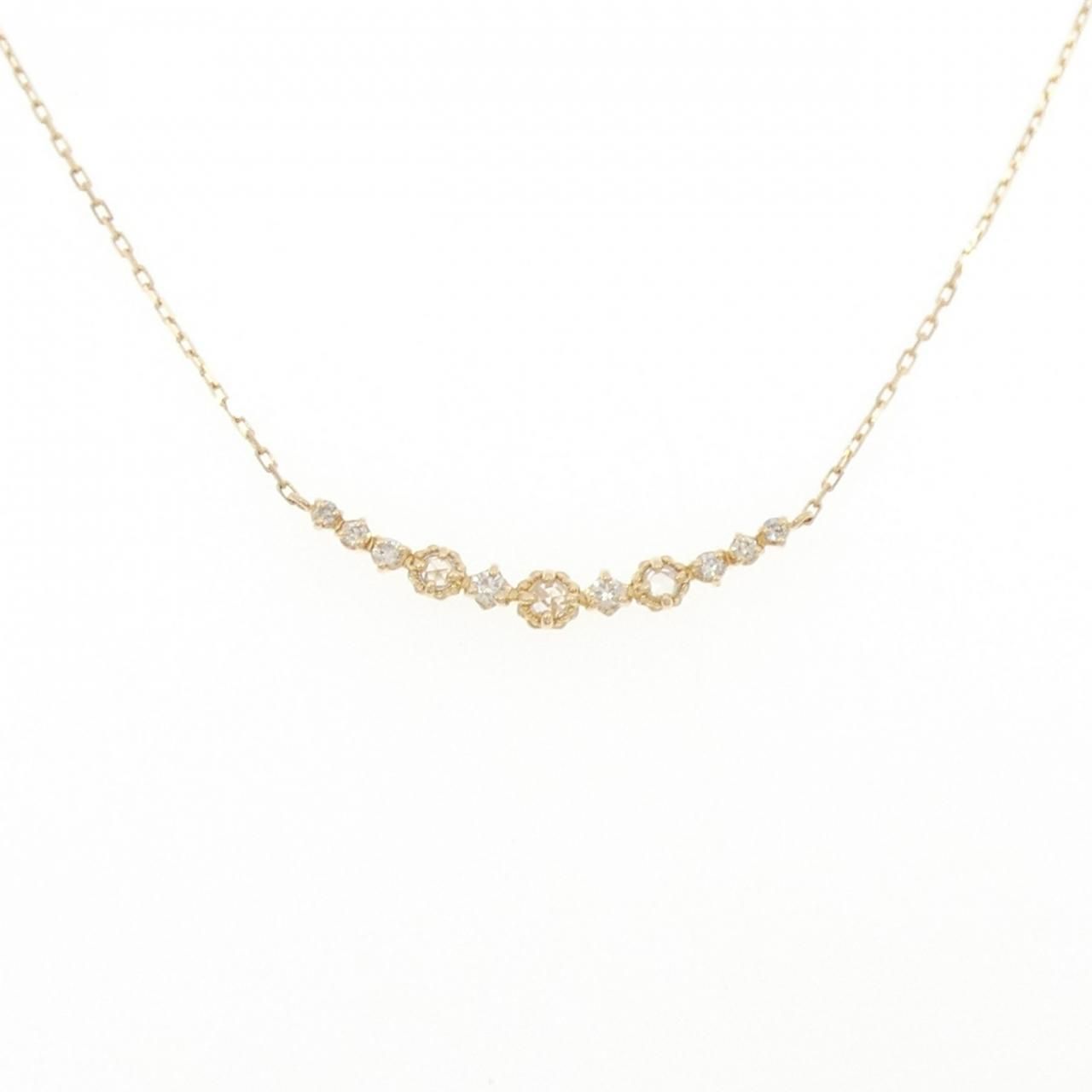 アガット ダイヤモンド ネックレス 0.09CT