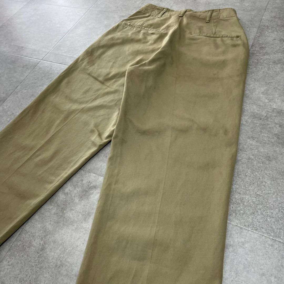 希少　アメリカ軍　チノパン　45カーキ　khaki 実物　ビンテージ　オリジナル 希少 アメリカ軍 チノパン 45カーキ khaki 実物 ビンテージ