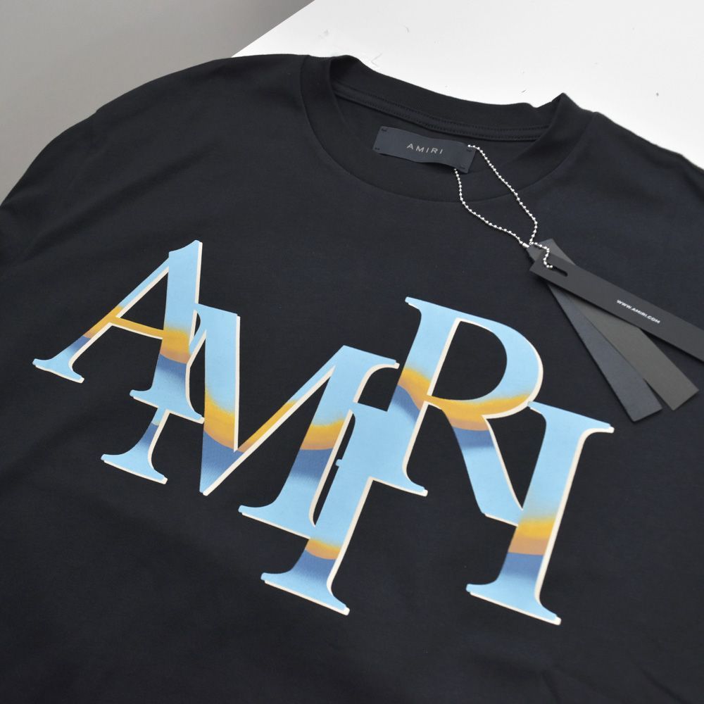 AMIRI アミリ Tシャツ ロゴ メンズ 黒 ブラック 白 PS24MJL020 AMIRI アミリ Tシャツ ロゴ メンズ 黒 ブラック 白 PS24MJL020