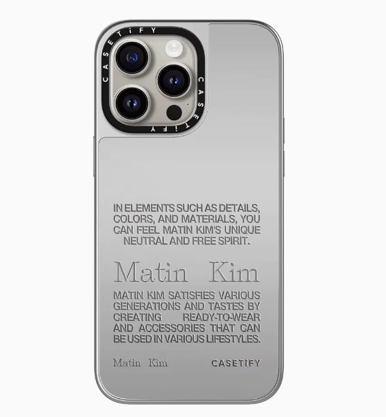 Matin Kim マーティンキム 携帯カバー スマホケース iPhone15 Pro iPhone14 Pro mini iPhone13 ケース  promax 11 x xs xr アイフォンケース メタリックシルバー - メルカリ