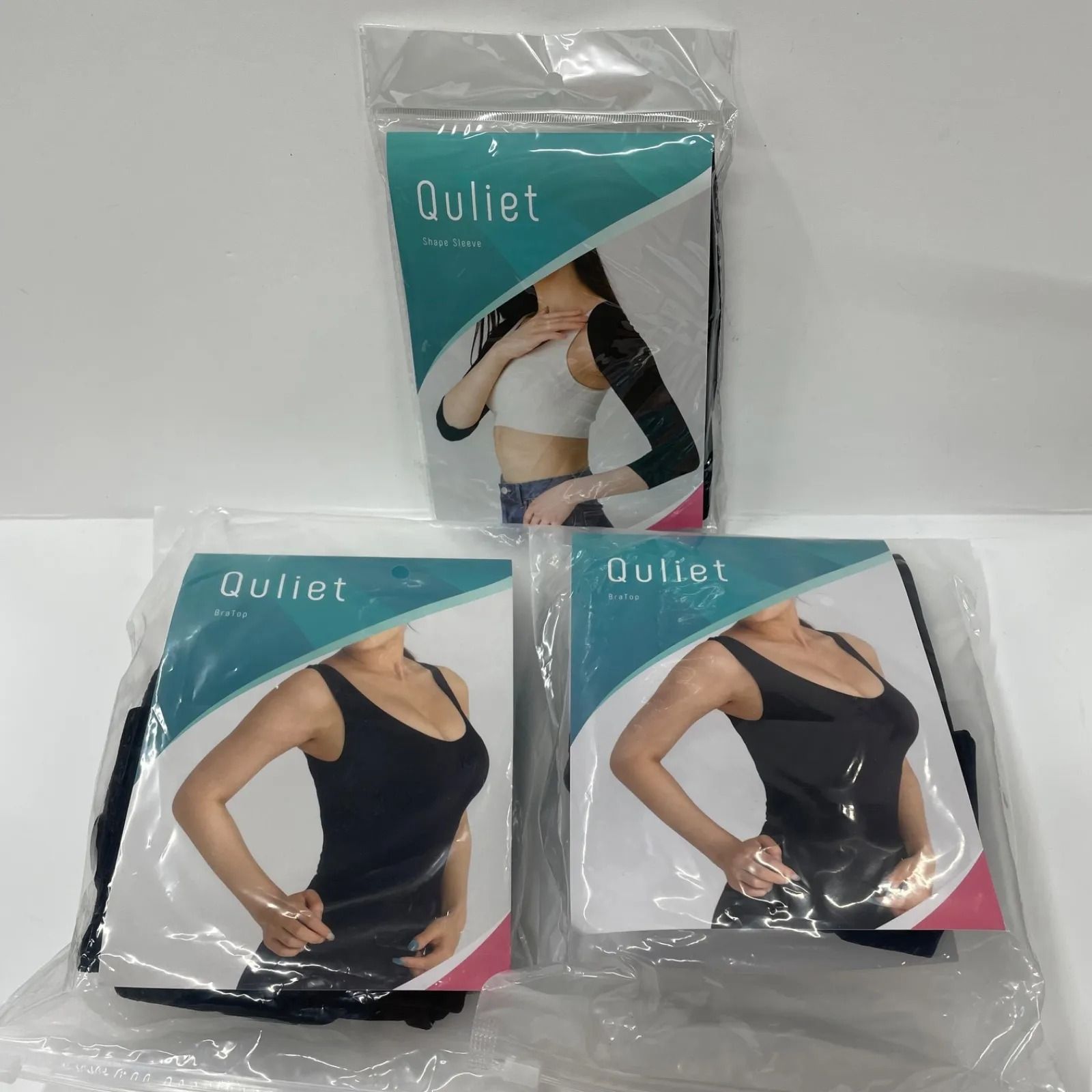 ❤新品❤正規品❤キュリエットブラトップベージュ3着、アームカバー1