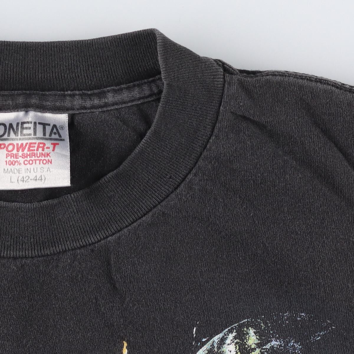 古着 90年代 オニータ ONEITA 狼柄 オオカミ柄 アニマルプリントTシャツ USA製 メンズM ヴィンテージ/eaa318041