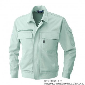 桑和 4221 長袖ブルゾン Lサイズ モスグリーン(107) 【北海道・沖縄・離島配送不可】 桑和 4221 長袖ブルゾン LLサイズ モスグリーン(107)