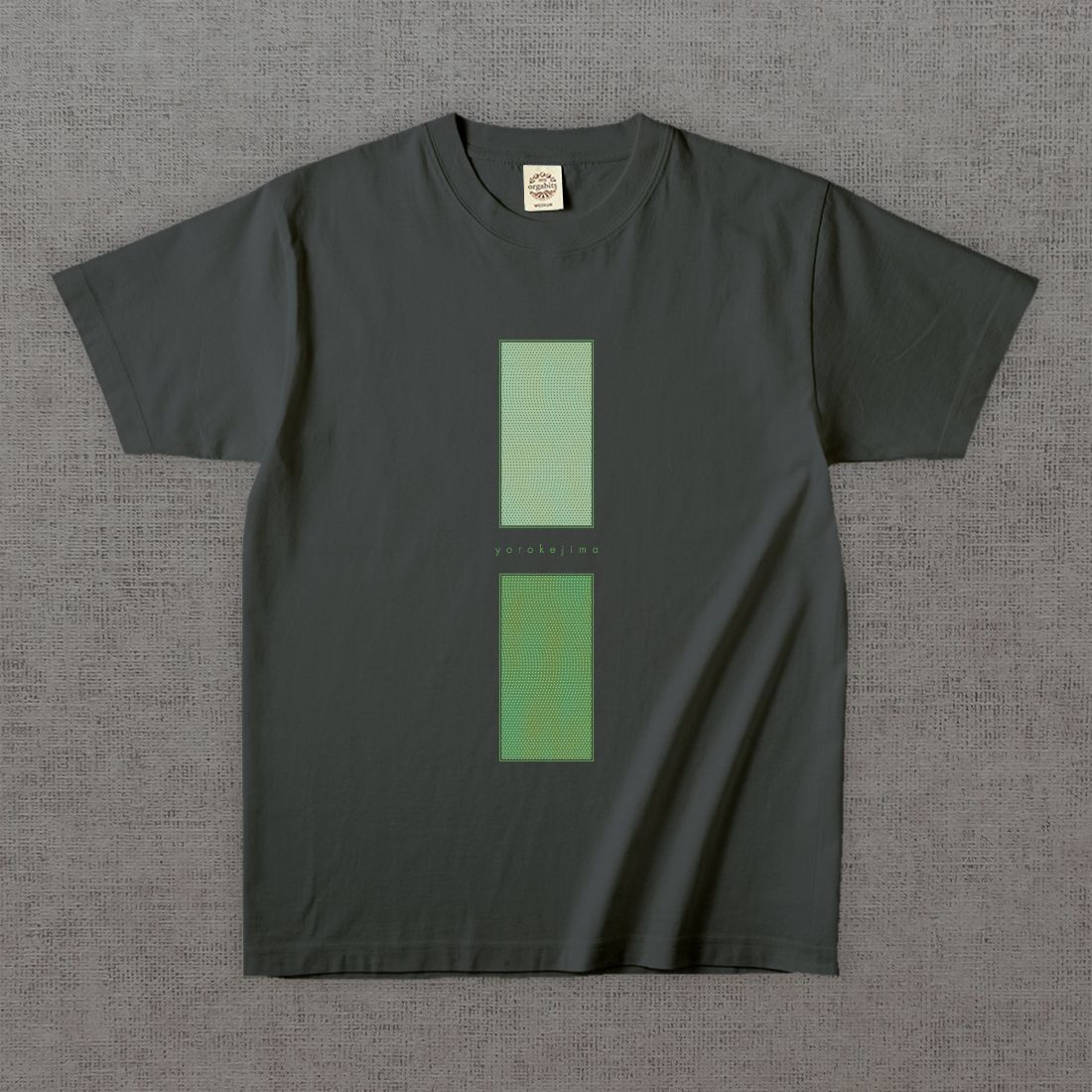 和柄Tシャツ　小紋 よろけ縞 -彩・角-