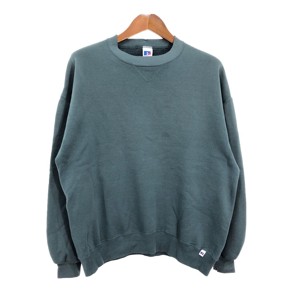 90s USA製 RUSSELL ATHLETIC スウェット　M グリーン 90's Made In USA Russell Athletic 50/.50 Crewneck