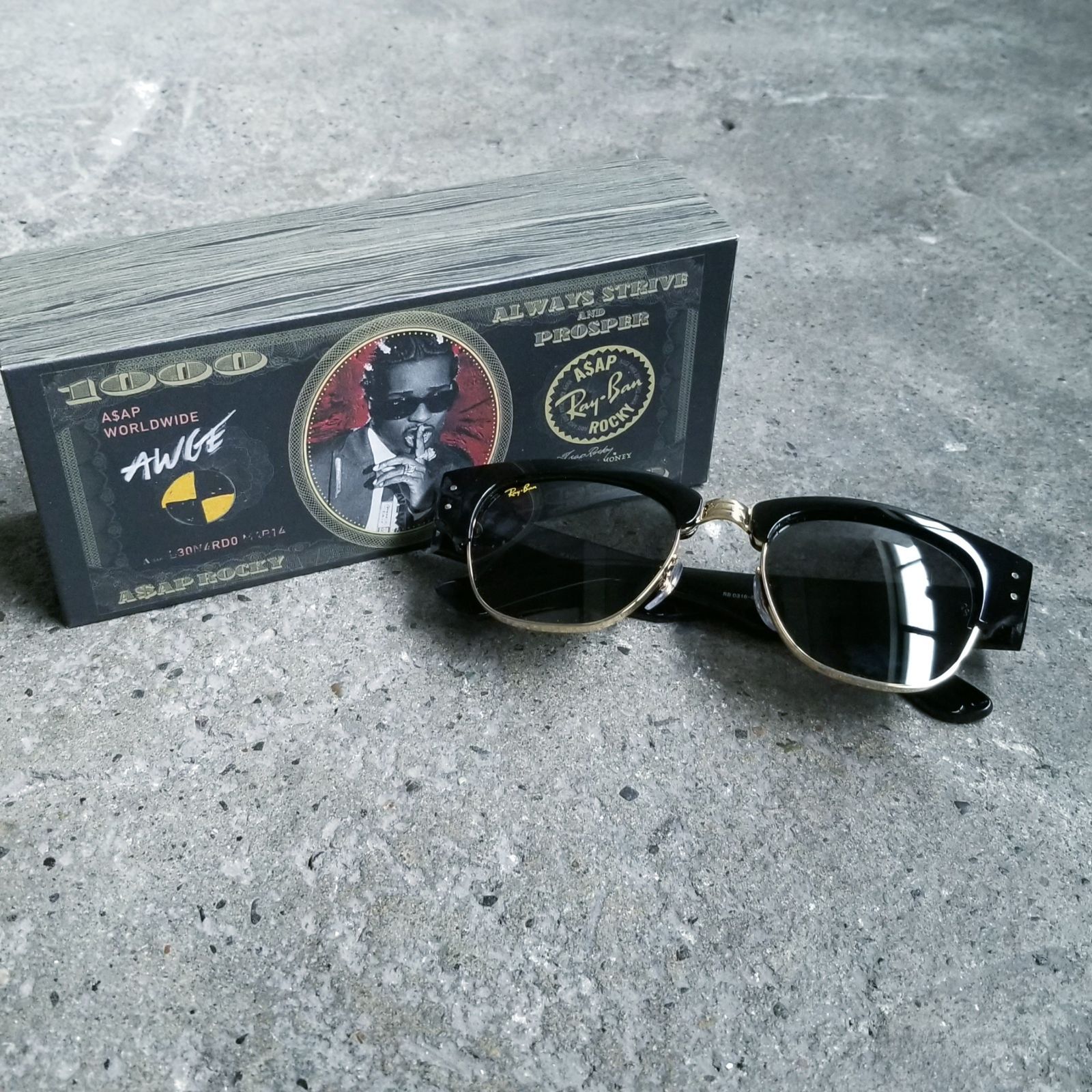 Ray-Ban asap rocky mega wayfarer サングラス Ray Ban | RAY BAN MEGA WAYFARER X ASAP ROCKY BLACKOUT | Sun…