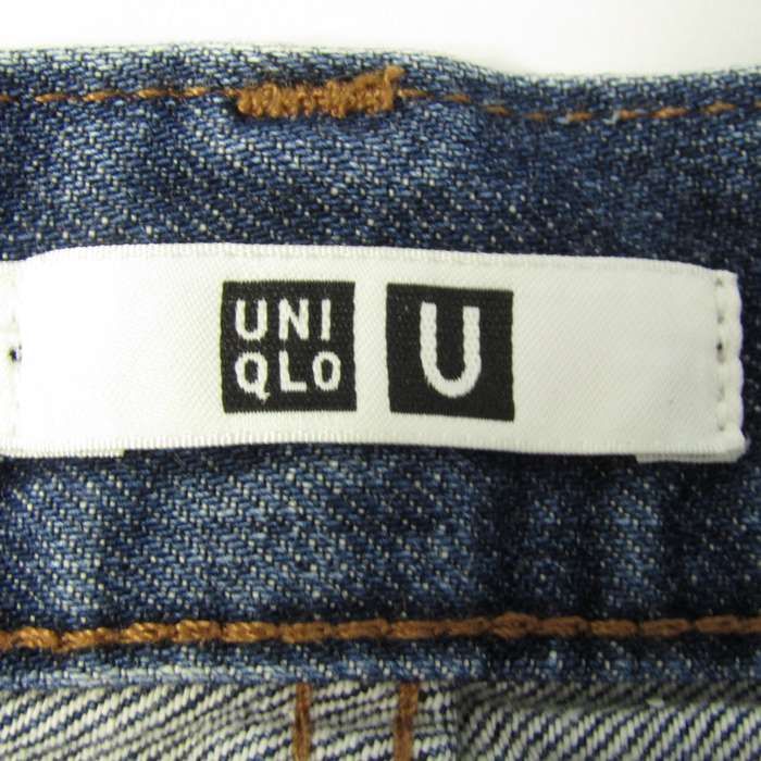 ユニクロ デニムパンツ ボトムス ジーンズ U レディース 68.5サイズ ネイビー UNIQLO 【中古】