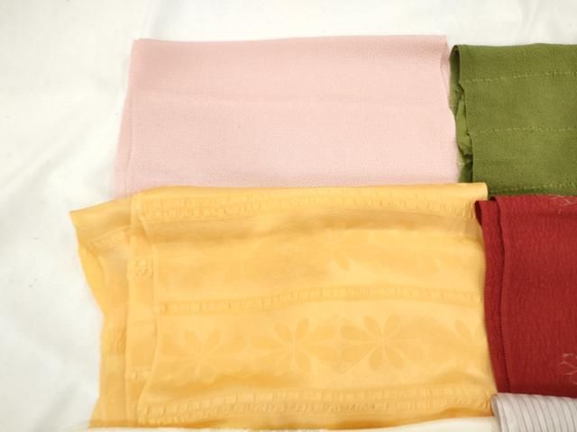 平和屋着物☆和装小物 上質な帯揚げ 10枚セット 逸品 AAAO7716ps