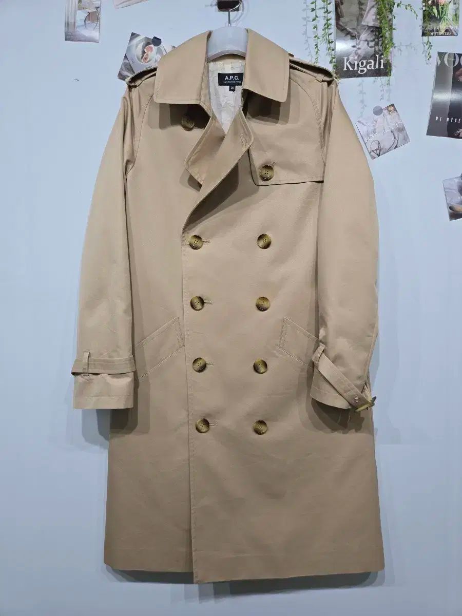 A.P.C. アー ペー セー ベージュ トレンチ コート