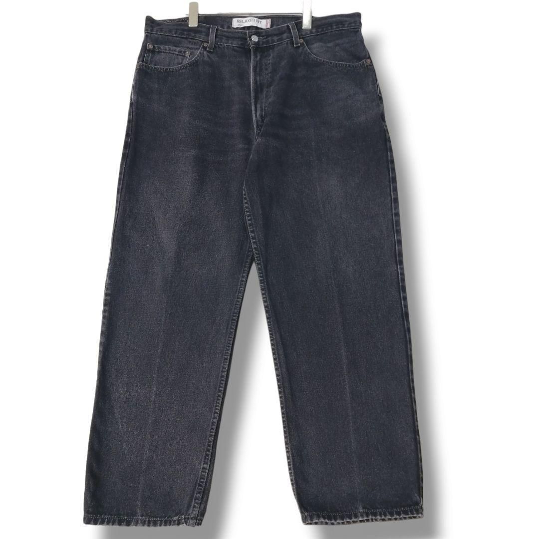 リーバイス550 Levis W38 ブラックデニム 黒 バギーパンツ 美品！ リーバイス550 極太バギーパンツ ブラックデニム ジーンズ W38