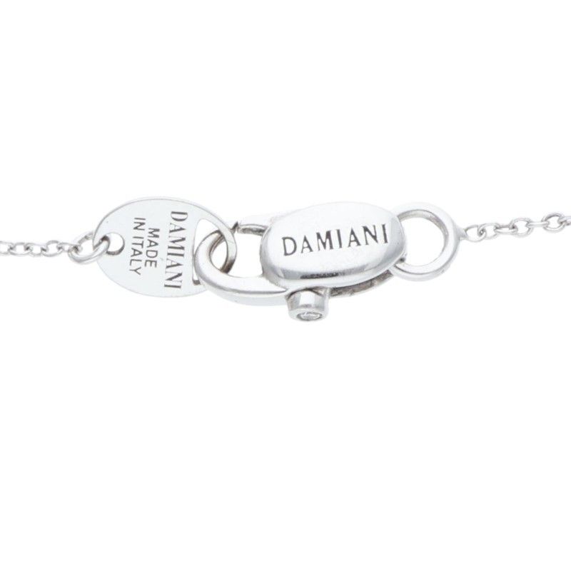 K18WGダイヤモンドクロスネックレス