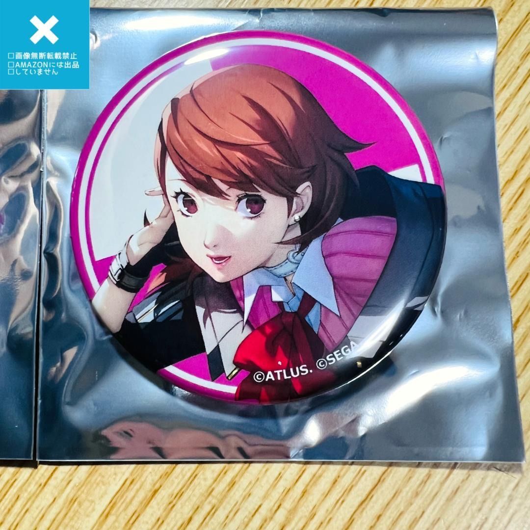 ペルソナ3 P3M マルイコミケブース　岳羽ゆかり　缶バッジ ペルソナ3 劇場版ペルソナ3 マルイコミケブース スクエア缶