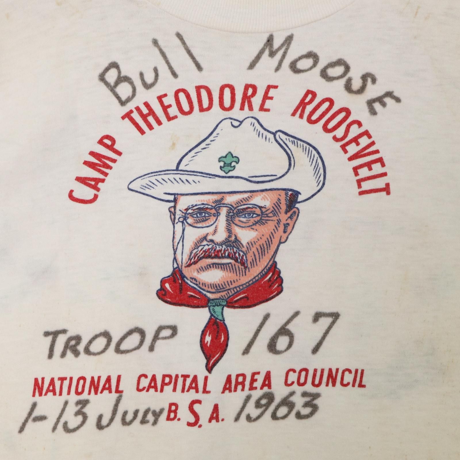 60年代 B.S.A ボーイスカウト 半袖Tシャツ ヴィンテージ ホワイト  