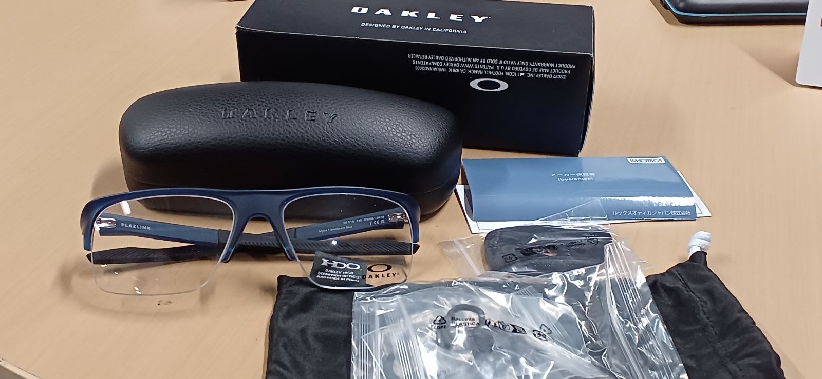 OAKLEY Plazlink メガネフレーム OX8061-0458 58mm マットブルー【国内 