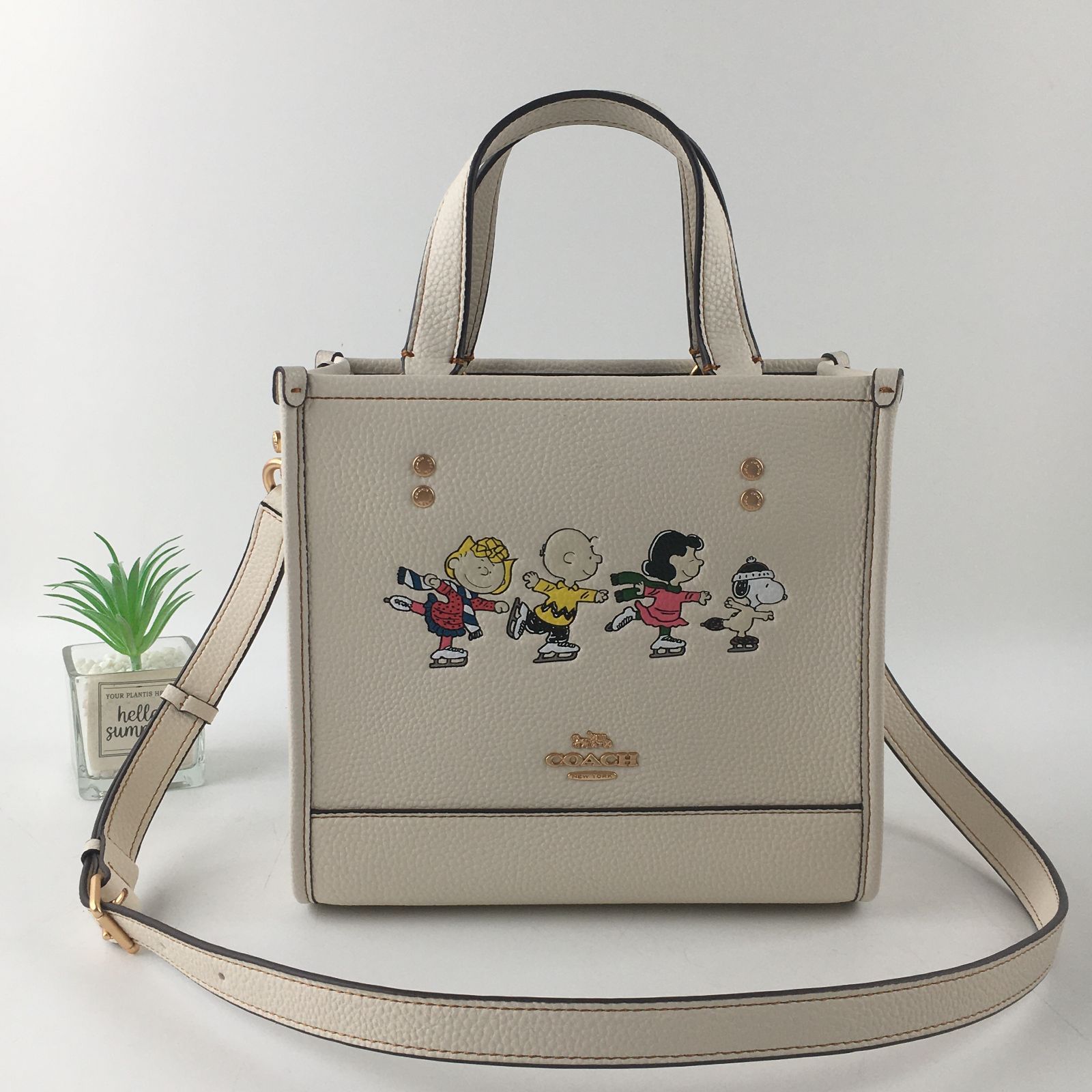 新品 COACH×PEANUTS ️スヌーピー トートバッグ ️デンプシー