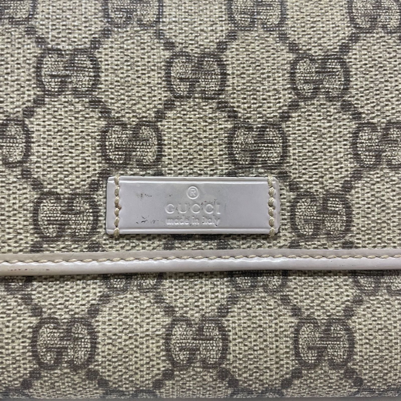1395 GUCCI グッチ 長財布 GG スプリーム ヴィンテージ PVC