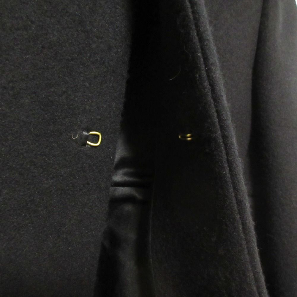 ☆美品☆DRAWER ドゥロワー チェスターコート ウール シルク 黒 36