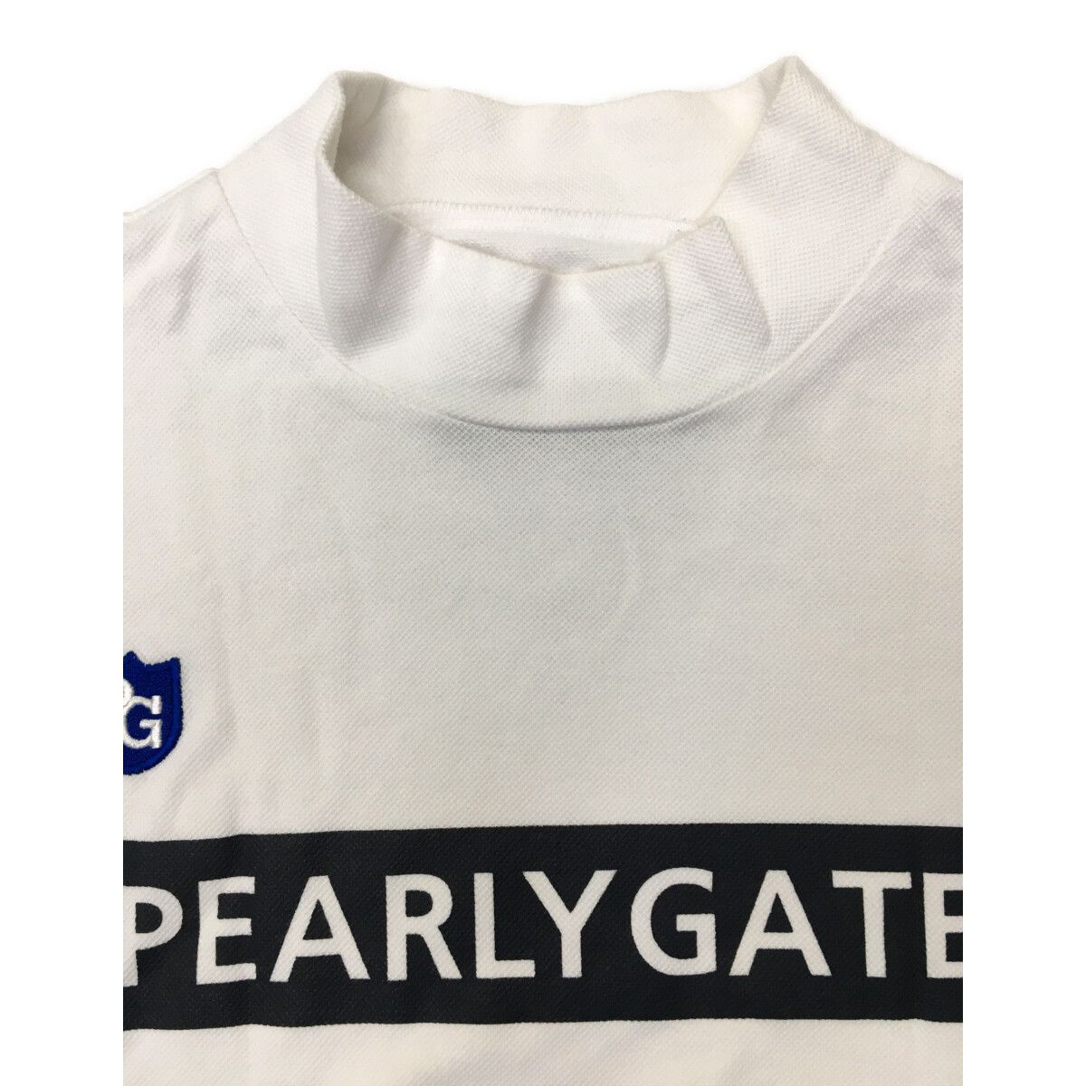 未使用　PEARLY GATES パーリーゲイツ　半袖モックネックシャツ　4 中古 レディース パーリーゲイツ PEARLY GATES 半袖シャツ 1(M