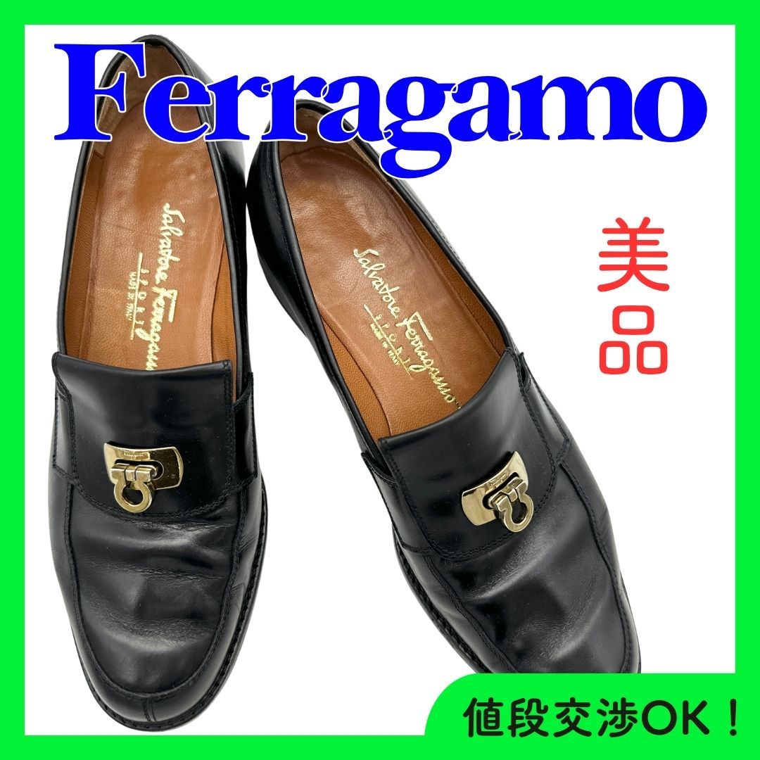 【美品】フェラガモ　モカシン　ローファー　ゴールド　7 楽天市場】フェラガモ メンズ ローファー ビットモカシン