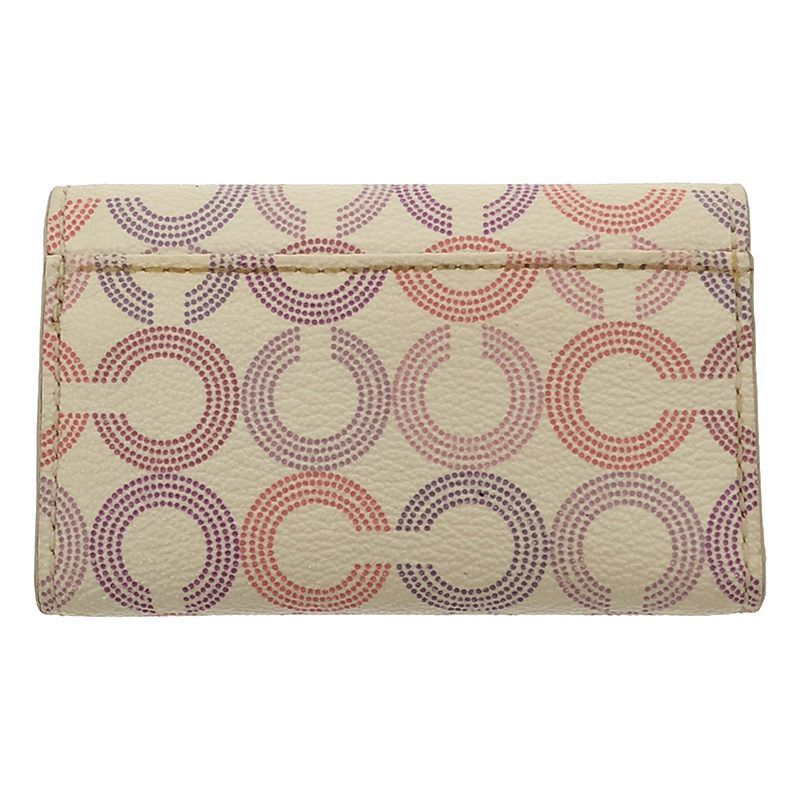 COACH / コーチ | レザー キーケース | オフホワイト/ピンク系 - メルカリ