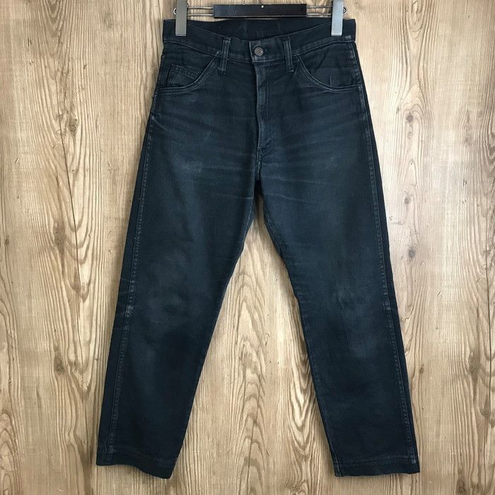 白タブ BIGE 60s Levi's リーバイス カツラギ ブラックデニム パンツ サイズ レディース M位 黒色 ビッグE 60年代 ヴィンテージ 古着 s24081732